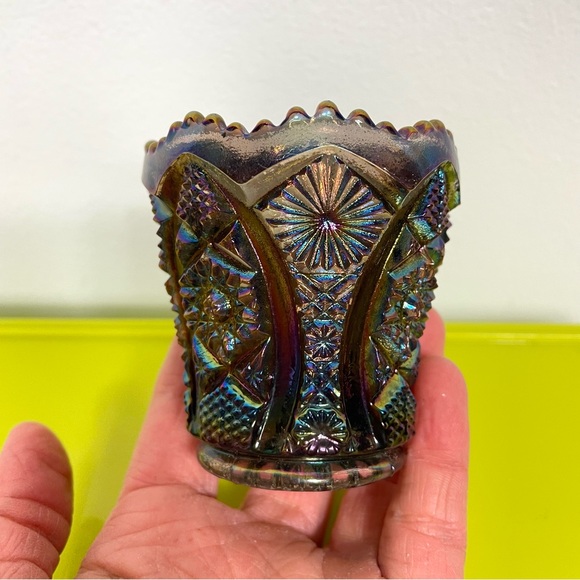 Imperial Carnival Glass Toothpick Holder - Picture 6 of 11